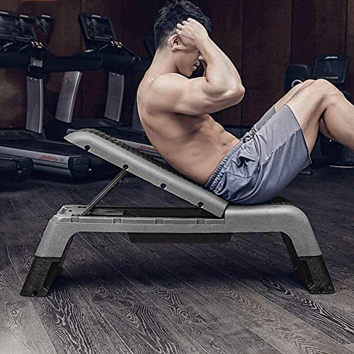 WLDOCA Plataformas de Paso, pies de Fitness Plataforma aeróbico Ejercicio Paso a Paso Paso Plataforma Mancuernas Banco Multifuncional de Fitness Pedal Negro de Seguridad Antideslizantes