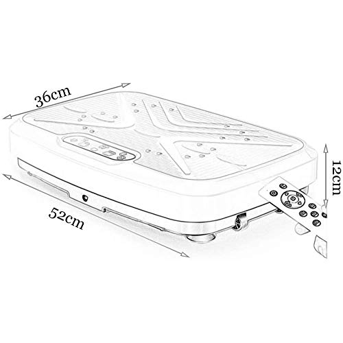 WLGQ Mega quemagrasas Placa de Potencia Pérdida de Peso Pierda Grasa Placa de vibración Cuerpo Entero Sacudiendo Plataforma oscilante Máquina de Ejercicios Superficie Enorme Motor de oscilación s