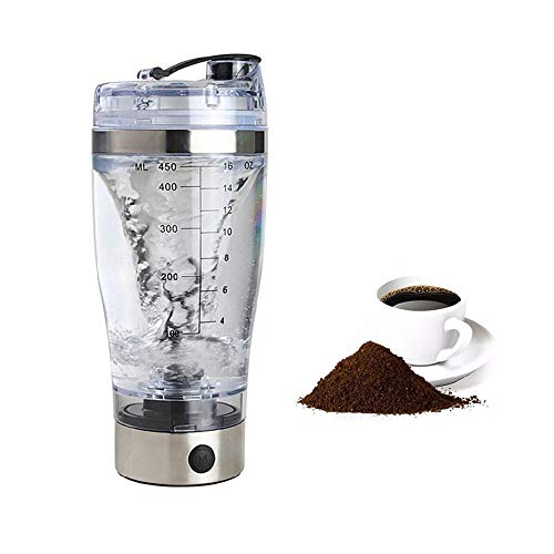 WM Shaker Cup Gym Botella de Agua para Proteínas Mezclador de vórtice eléctrico recargable y portátil Rechargeable Shaker Bottle Portable Electric Vortex Mixer