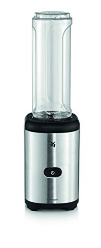 WMF Kult X Mix & Go Mini Batidora de Vaso Individual 300 W de 0.6 L de capacidad y 4 cuchillas alta calidad, exterior acero inoxidable de cromargan, depósito de TRITAN libre de BPA WMF Kult X Mix & Go Mini Batidora de Vaso Individual 300 W de 0.6 L de capacidad y 4 cuchillas alta calidad, exterior acero inoxidable de cromargan, depósito de TRITAN libre de BPA