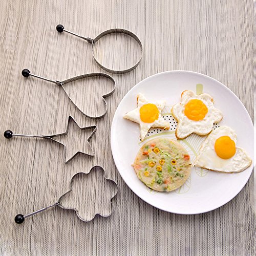 WMFL - Molde de Cocina de Acero Inoxidable para Huevos fritos, Tortitas, Chocolates, Caramelos, Galletas, Frutas congeladas WMFL - Molde de Cocina de Acero Inoxidable para Huevos fritos, Tortitas, Chocolates, Caramelos, Galletas, Frutas congeladas