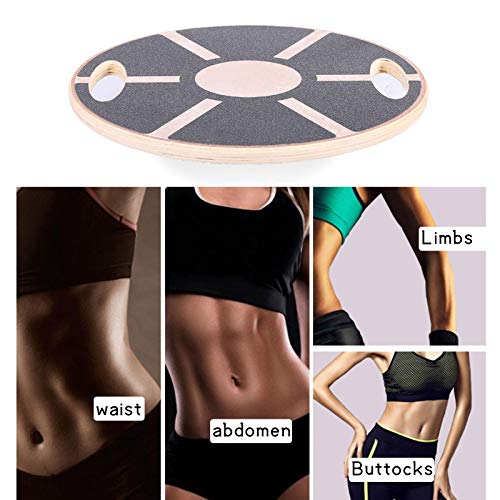 Wobble Balance Board - Entrenador de estabilidad de equilibrio de ejercicio para fisioterapia, con mango para entrenamiento Core Trainer fisioterapia y gimnasio para niños y adultos Wobble Balance Board - Entrenador de estabilidad de equilibrio de ejercicio para fisioterapia, con mango para entrenamiento Core Trainer fisioterapia y gimnasio para niños y adultos