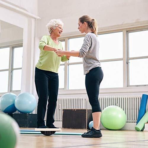 Wobble Balance Board - Entrenador de estabilidad de equilibrio de ejercicio para fisioterapia, con mango para entrenamiento Core Trainer fisioterapia y gimnasio para niños y adultos Wobble Balance Board - Entrenador de estabilidad de equilibrio de ejercicio para fisioterapia, con mango para entrenamiento Core Trainer fisioterapia y gimnasio para niños y adultos