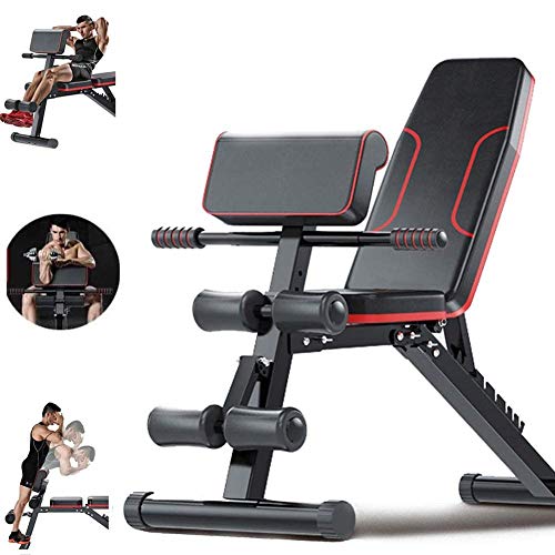 WOERD Banco de Pesas Plegable - Banco de Musculacion Multifunción para Entrenamiento de Cuerpo Entero, Sistema para Entrenar los Abdominales, Banco de Pesas Regulable WOERD Banco de Pesas Plegable - Banco de Musculacion Multifunción para Entrenamiento de Cuerpo Entero, Sistema para Entrenar los Abdominales, Banco de Pesas Regulable