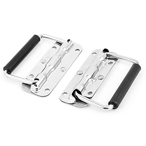 Wohlstand 2 Pcs Asa De Cofre Para Tirar De Tono,plegable Tirador110*41mm,Tirador De Metal Tono,Acero inoxidable, Plata,Caja De Madera Maleta Muebles Wohlstand 2 Pcs Asa De Cofre Para Tirar De Tono,plegable Tirador110*41mm,Tirador De Metal Tono,Acero inoxidable, Plata,Caja De Madera Maleta Muebles