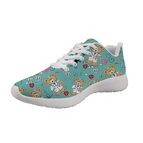 Woisttop Bear Doctor Blue Zapatillas para Correr Trail Mujeres Hombres Cordones Tela Zapatillas Deportivas Transpirables Zapatillas Deportivas Ligeras Woisttop Bear Doctor Blue Zapatillas para Correr Trail Mujeres Hombres Cordones Tela Zapatillas Deportivas Transpirables Zapatillas Deportivas Ligeras