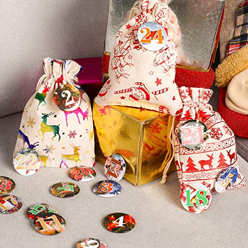 Wokkol Calendario de Adviento, 24 Botones de Calendario de Adviento Números, Pin Numerada (1–24) sí Manualidades de DIY de Navidad de Calendarios y para Decorar Wokkol Calendario de Adviento, 24 Botones de Calendario de Adviento Números, Pin Numerada (1–24) sí Manualidades de DIY de Navidad de Calendarios y para Decorar