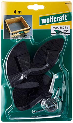 Wolfcraft 3441000 - Tensor de cinta de carraca con 4 mordazas, ancho 25 mm 4 m Wolfcraft 3441000 - Tensor de cinta de carraca con 4 mordazas, ancho 25 mm 4 m