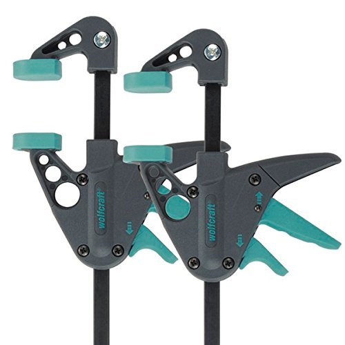 Wolfcraft 3455100 - EHZ 40-110 - sargentos monomanuales, 40 mm largo 110 / 210 mm - 2 unidades Wolfcraft 3455100 - EHZ 40-110 - sargentos monomanuales, 40 mm largo 110 / 210 mm - 2 unidades