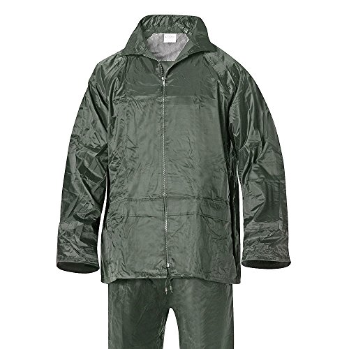 WOLFPACK LINEA PROFESIONAL 15010027 Traje de Agua Impermeable Verde Nylon Talla 8-XL WOLFPACK LINEA PROFESIONAL 15010027 Traje de Agua Impermeable Verde Nylon Talla 8-XL