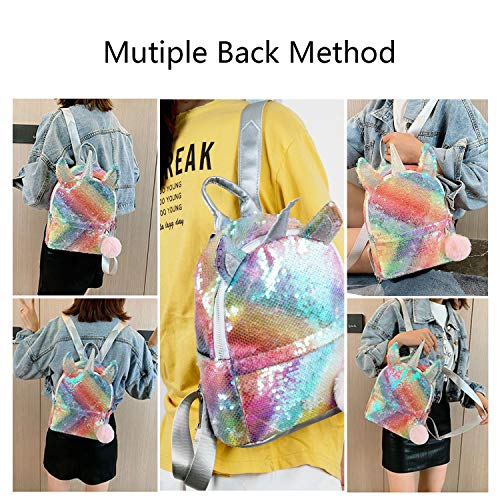 WolinTek Mochila de Unicornio, Mochila Escolar para niƱa, Mochila de Lentejuelas, Mochila de Viaje,Mochila de Moda Cute Glitter Girl WolinTek Mochila de Unicornio, Mochila Escolar para niƱa, Mochila de Lentejuelas, Mochila de Viaje,Mochila de Moda Cute Glitter Girl
