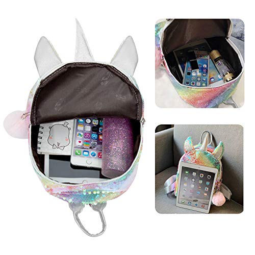 WolinTek Mochila de Unicornio, Mochila Escolar para niƱa, Mochila de Lentejuelas, Mochila de Viaje,Mochila de Moda Cute Glitter Girl WolinTek Mochila de Unicornio, Mochila Escolar para niƱa, Mochila de Lentejuelas, Mochila de Viaje,Mochila de Moda Cute Glitter Girl