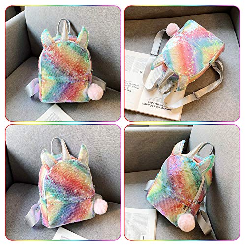 WolinTek Mochila de Unicornio, Mochila Escolar para niƱa, Mochila de Lentejuelas, Mochila de Viaje,Mochila de Moda Cute Glitter Girl WolinTek Mochila de Unicornio, Mochila Escolar para niƱa, Mochila de Lentejuelas, Mochila de Viaje,Mochila de Moda Cute Glitter Girl