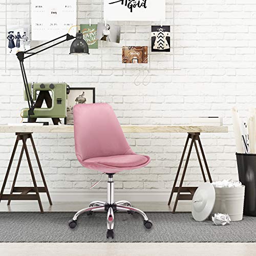 WOLTU 1x Silla de Escritorio Terciopelo Silla de Oficina con Ruedas Silla de Ordenador Silla Giratoria de Oficina Altura Ajustable Taburete de Trabajo Silla de Trabajo Rosa WOLTU 1x Silla de Escritorio Terciopelo Silla de Oficina con Ruedas Silla de Ordenador Silla Giratoria de Oficina Altura Ajustable Taburete de Trabajo Silla de Trabajo Rosa