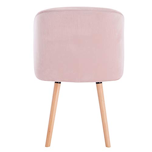WOLTU 1x Sillas de Comedor Nordicas Estilo Vintage Dining Chairs Juego de 1 Sillas de Cocina Tulip Sillas Tapizadas en Terciopelo Silla de Conferencia Silla de Escritorio Rosa BH121rs-1 WOLTU 1x Sillas de Comedor Nordicas Estilo Vintage Dining Chairs Juego de 1 Sillas de Cocina Tulip Sillas Tapizadas en Terciopelo Silla de Conferencia Silla de Escritorio Rosa BH121rs-1
