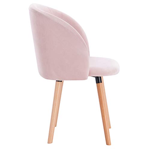 WOLTU 1x Sillas de Comedor Nordicas Estilo Vintage Dining Chairs Juego de 1 Sillas de Cocina Tulip Sillas Tapizadas en Terciopelo Silla de Conferencia Silla de Escritorio Rosa BH121rs-1 WOLTU 1x Sillas de Comedor Nordicas Estilo Vintage Dining Chairs Juego de 1 Sillas de Cocina Tulip Sillas Tapizadas en Terciopelo Silla de Conferencia Silla de Escritorio Rosa BH121rs-1