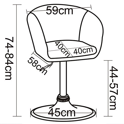 WOLTU 1x Taburete de Bar Altura Ajustable Acero Cromado, Cuero Sintético Taburete bajo Sillas Bar Taburete Peluquería Silla de Escritorio Blanco BH24ws-1 WOLTU 1x Taburete de Bar Altura Ajustable Acero Cromado, Cuero Sintético Taburete bajo Sillas Bar Taburete Peluquería Silla de Escritorio Blanco BH24ws-1