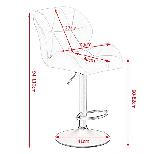 WOLTU 2X Taburete de Bar con Respaldo Sillas de Bar Regulables en Altura, con Asiento Acolchado Terciopelo Sillas Giratorias Muebles Cocina Silla de Comedor Gris Oscuro WOLTU 2X Taburete de Bar con Respaldo Sillas de Bar Regulables en Altura, con Asiento Acolchado Terciopelo Sillas Giratorias Muebles Cocina Silla de Comedor Gris Oscuro