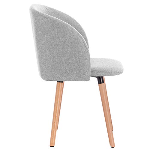 WOLTU 4X Sillas de Comedor Nordicas Estilo Vintage Dining Chairs Juego de 4 Sillas de Cocina Tulip Sillas Tapizadas en Lino Silla de Conferencia Silla de Escritorio Gris Claro BH120hgr-4 WOLTU 4X Sillas de Comedor Nordicas Estilo Vintage Dining Chairs Juego de 4 Sillas de Cocina Tulip Sillas Tapizadas en Lino Silla de Conferencia Silla de Escritorio Gris Claro BH120hgr-4