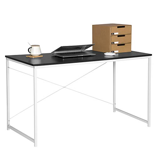 WOLTU Escritorio de Computadora Muebles de Oficina Mesa de PC Mesa de Oficina Ordenador con Diseño Industrial, Madera y Acero 120x60x70cm Negro+Blanco TSB08sz WOLTU Escritorio de Computadora Muebles de Oficina Mesa de PC Mesa de Oficina Ordenador con Diseño Industrial, Madera y Acero 120x60x70cm Negro+Blanco TSB08sz