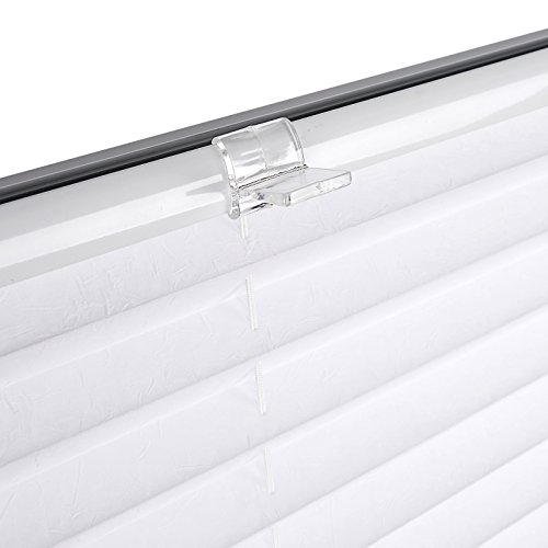 WOLTU Estor Plisado Persianas para Ventanas y Puertas Sin perforación 65x100cm Blanco PS5622ws05 WOLTU Estor Plisado Persianas para Ventanas y Puertas Sin perforación 65x100cm Blanco PS5622ws05
