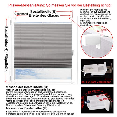 WOLTU Estor Plisado Persianas para Ventanas y Puertas Sin perforación 65x100cm Blanco PS5622ws05 WOLTU Estor Plisado Persianas para Ventanas y Puertas Sin perforación 65x100cm Blanco PS5622ws05