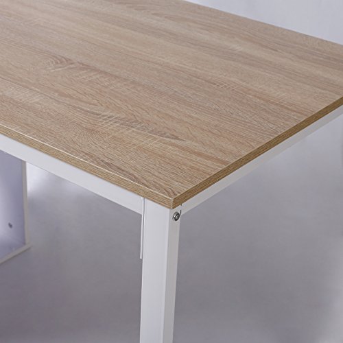 WOLTU Mesa Escritorio de Computadora Mesa de Oficina Mesa de Ordenador Portátil con 4 Estantes, Estructura de Acero 120x60x75cm Roble TSG26hei WOLTU Mesa Escritorio de Computadora Mesa de Oficina Mesa de Ordenador Portátil con 4 Estantes, Estructura de Acero 120x60x75cm Roble TSG26hei
