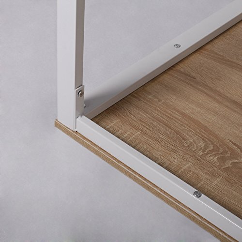WOLTU Mesa Escritorio de Computadora Mesa de Oficina Mesa de Ordenador Portátil con 4 Estantes, Estructura de Acero 120x60x75cm Roble TSG26hei WOLTU Mesa Escritorio de Computadora Mesa de Oficina Mesa de Ordenador Portátil con 4 Estantes, Estructura de Acero 120x60x75cm Roble TSG26hei