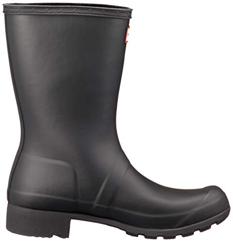 Womens Hunter Original Tour Short Winter Snow Rain Rubber Waterproof Boot - Black - 9