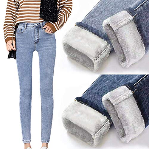 Womens Winter Fleece Lined Stretchy Jeggings High Waisted Skinny,Fleece Lined Slim Stretch Warm Jeggings,High-Waist Women Cold Winter Warm Leggings (Black, 32) Womens Winter Fleece Lined Stretchy Jeggings High Waisted Skinny,Fleece Lined Slim Stretch Warm Jeggings,High-Waist Women Cold Winter Warm Leggings (Black, 32)