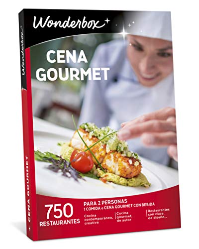 WONDERBOX Caja Regalo -Cena Gourmet- 750 restaurantes únicos para Dos Personas WONDERBOX Caja Regalo -Cena Gourmet- 750 restaurantes únicos para Dos Personas