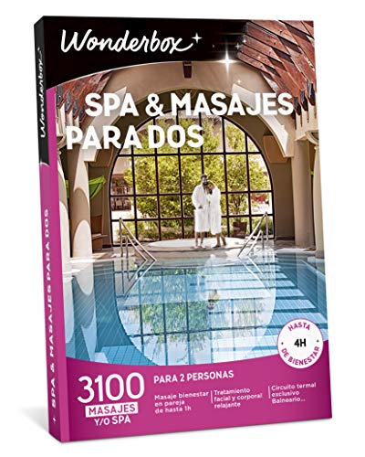 WONDERBOX Caja Regalo para Dos - SPA & MASAJES para Dos - 3.100 experiencias para Dos Personas