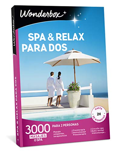 WONDERBOX Caja SPA & Relax para Dos- 3.000 experiencias de para Dos Personas