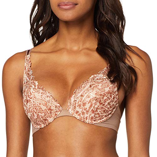 Wonderbra Glamour Raffine Triangle Padde Sujetador de triángulo, Multicolor (Imprime Animal 0bs), 95C para Mujer