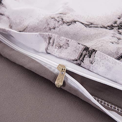 WONGS BEDDING Ropa de Cama de Mármol Blanco Funda Nórdica Grande 3 Piezas Moderno Reversible Gris Impreso Microfibra Edredón Ropa de Cama Conjunto Cierre de Cremallera 220x230 cm WONGS BEDDING Ropa de Cama de Mármol Blanco Funda Nórdica Grande 3 Piezas Moderno Reversible Gris Impreso Microfibra Edredón Ropa de Cama Conjunto Cierre de Cremallera 220x230 cm