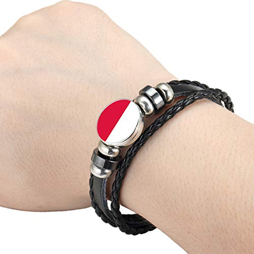 WONS Pulsera,Vendimia Multicapa Tejido Aleaciones Pulsera,Fútbol Tema Esposas por Hombres Mujer Moda Decoraciones/Bulgaria/Adjustable WONS Pulsera,Vendimia Multicapa Tejido Aleaciones Pulsera,Fútbol Tema Esposas por Hombres Mujer Moda Decoraciones/Bulgaria/Adjustable