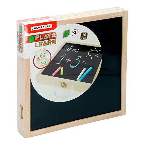 Woomax 43623 - Maletín pizarra y figuras magnéticas, 70 piezas Woomax 43623 - Maletín pizarra y figuras magnéticas, 70 piezas
