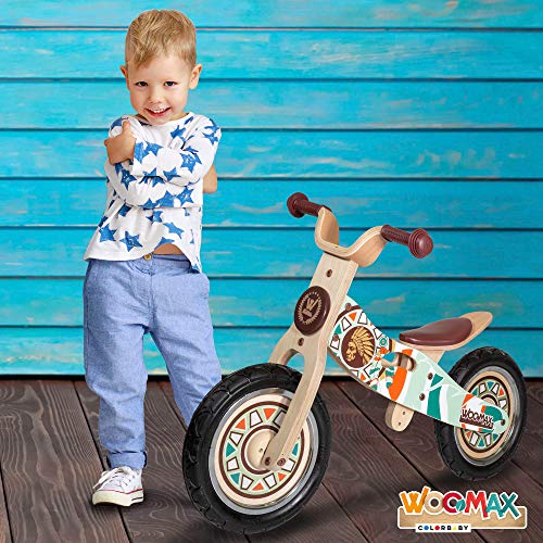 WOOMAX - Bicicleta sin pedales, madera WOOMAX - Bicicleta sin pedales, madera