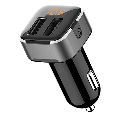 wooshop Cargador Mechero Coche, Cargador de Coche con Doble Puerto USB LED Cargador Móvil Adaptador Cargador de Coche para iPhone Samsung LG HTC Sony Huawei Xiaomi