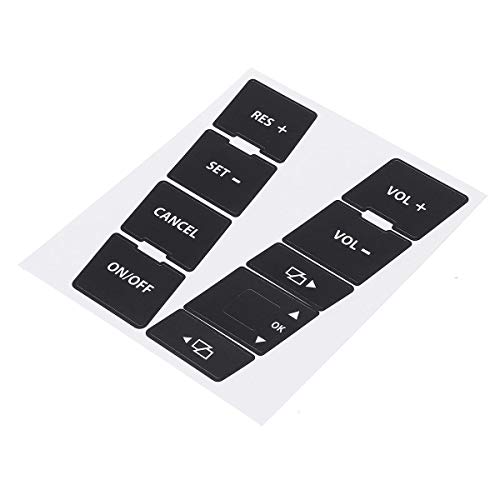 Wooya Kit De Reparación De Botón Desgastado Negro Mate para Coche, Calcomanías para VW Volkswagen Touareg 20042009 Wooya Kit De Reparación De Botón Desgastado Negro Mate para Coche, Calcomanías para VW Volkswagen Touareg 20042009