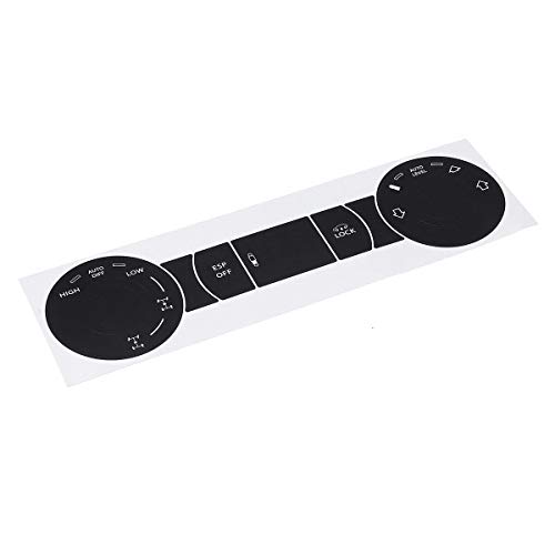 Wooya Kit De Reparación De Botón Desgastado Negro Mate para Coche, Calcomanías para VW Volkswagen Touareg 20042009 Wooya Kit De Reparación De Botón Desgastado Negro Mate para Coche, Calcomanías para VW Volkswagen Touareg 20042009