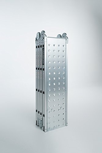 WORHAN® 4.6m Escalera Multiuso con 2 Plataformas de Acero Multifuncional Plegable Tijera Aluminio 2 Estabilizadores Bisagra Grande Nueva Generación Calidad Alta KS4.6+platforms WORHAN® 4.6m Escalera Multiuso con 2 Plataformas de Acero Multifuncional Plegable Tijera Aluminio 2 Estabilizadores Bisagra Grande Nueva Generación Calidad Alta KS4.6+platforms