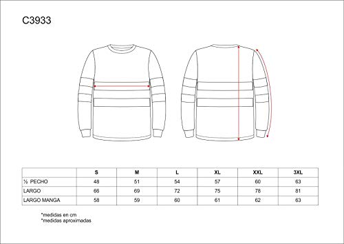 Work Team Camiseta Cuello Caja, Manga Larga, Alta Visibilidad, Cintas Reflectantes Hombre Amarillo A.V. 3XL Work Team Camiseta Cuello Caja, Manga Larga, Alta Visibilidad, Cintas Reflectantes Hombre Amarillo A.V. 3XL