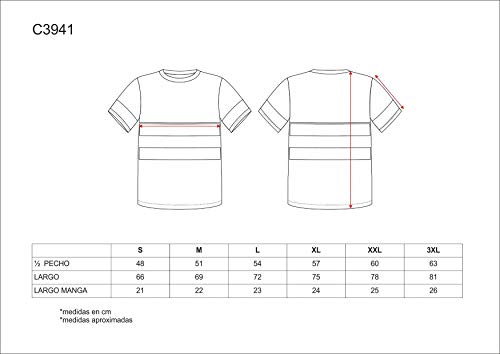 Work Team Camiseta Manga Corta combinada A.V. con Cintas Reflectantes. EN ISO 20471:2013 Hombre Amarillo A.V.+Marino L Work Team Camiseta Manga Corta combinada A.V. con Cintas Reflectantes. EN ISO 20471:2013 Hombre Amarillo A.V.+Marino L