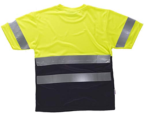 Work Team Camiseta Manga Corta combinada A.V. con Cintas Reflectantes. EN ISO 20471:2013 Hombre Amarillo A.V.+Marino L Work Team Camiseta Manga Corta combinada A.V. con Cintas Reflectantes. EN ISO 20471:2013 Hombre Amarillo A.V.+Marino L