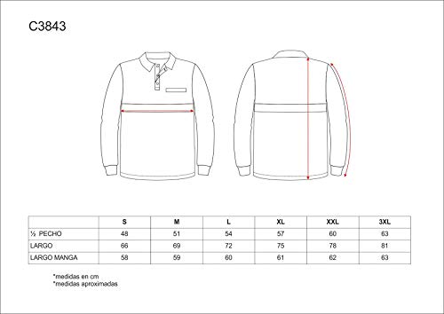Work Team Polo Manga Larga con Canesú Combinado, un Bolso de Pecho. Una Cinta Reflectante, 100% ALGODÓN. Hombre Marino+Amarillo A.V. XXL Work Team Polo Manga Larga con Canesú Combinado, un Bolso de Pecho. Una Cinta Reflectante, 100% ALGODÓN. Hombre Marino+Amarillo A.V. XXL