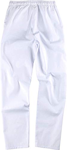 Work Team Uniforme Sanitario, con elĂĄstico y cordĂłn en la Cintura, Casaca y Pantalon Unisex Blanco M Work Team Uniforme Sanitario, con elĂĄstico y cordĂłn en la Cintura, Casaca y Pantalon Unisex Blanco M