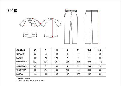 Work Team Uniforme Sanitario, con elástico y cordón en la Cintura, Casaca y Pantalon Unisex Negro M Work Team Uniforme Sanitario, con elástico y cordón en la Cintura, Casaca y Pantalon Unisex Negro M