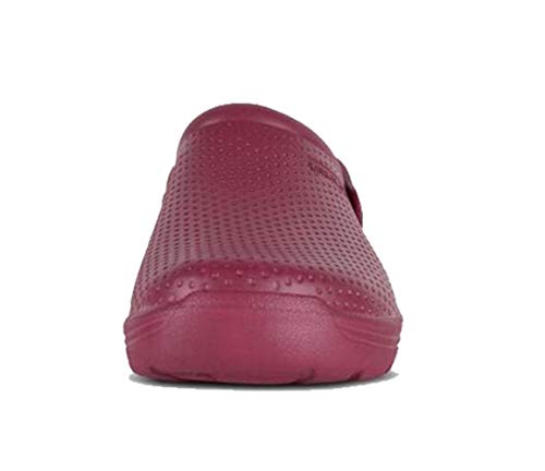 Work Team Zueco EVA Unisex. Ultraligero, ergonómico. Anatómico, con Cámara ortopédica, Suave para los pies. Hombre Granate 38/39 Work Team Zueco EVA Unisex. Ultraligero, ergonómico. Anatómico, con Cámara ortopédica, Suave para los pies. Hombre Granate 38/39