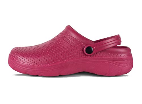 Work Team Zueco EVA Unisex. Ultraligero, ergonómico. Anatómico, con Cámara ortopédica, Suave para los pies. Hombre Granate 38/39 Work Team Zueco EVA Unisex. Ultraligero, ergonómico. Anatómico, con Cámara ortopédica, Suave para los pies. Hombre Granate 38/39